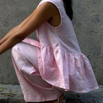 Urban Casual Deep V-neck Tank Top and Wide Legs Pants Set