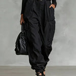 Casual Street Style High Waist Cargo Joggers
