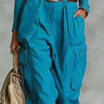 Casual Street Style High Waist Cargo Joggers
