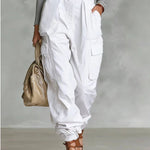 Casual Street Style High Waist Cargo Joggers