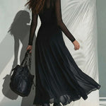 Nadorine Women's 2026 Elegant Mesh Splicing Maxi Dress Sleeveless Sheer Overlay Evening Party Wedding Guest