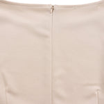 Sophisticated Contrast Knee Length Peplum Dress