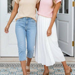 Versatile Waffle Lace Patchwork Batwing Sleeves T-shirt