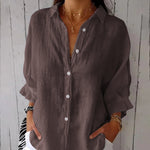 Casual Back Slit Tie Design Beach Shirt