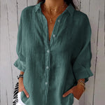 Casual Back Slit Tie Design Beach Shirt