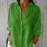 Casual Back Slit Tie Design Beach Shirt
