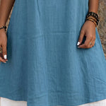 Casual Vacation Colorblock Sleeveless Summer Dress