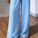 Comfy Simple Relaxed Fit V-neck Matching Set