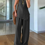 Daily Comfort Textured Sleeveless 2-Piece Set
