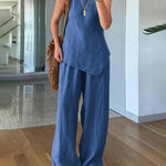 Daily Comfort Textured Sleeveless 2-Piece Set