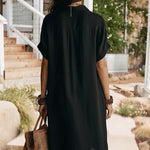 Relaxed Everyday Style Button Down Shirt Dress