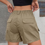 Classic High Waist Cargo Shorts