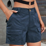 Classic High Waist Cargo Shorts