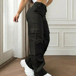Casual Loose Multi-Pocket High Waisted Cargo Pants
