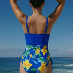 Sexy Summer Floral Print One Piece Swimsuit