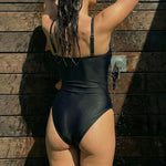 Hawaiian Built in Bra Printed One Piece Swimsuit