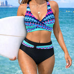 Sexy V Neck Flattering Bikini Set