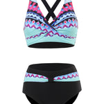 Sexy V Neck Flattering Bikini Set