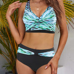 Sexy V Neck Flattering Bikini Set