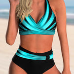 Sexy V Neck Flattering Bikini Set