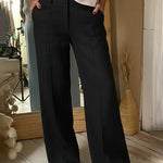 Effortless Style Summer Front Crease Pants