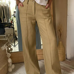 Effortless Style Summer Front Crease Pants