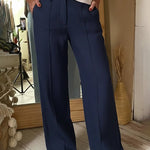 Effortless Style Summer Front Crease Pants
