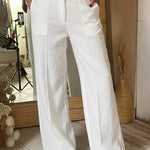 Effortless Style Summer Front Crease Pants