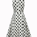 Fashion Polka Dot Sleeveless A-Line Dress