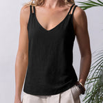 Essential Spaghetti Strap V-Neck Tank Top
