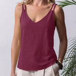 Essential Spaghetti Strap V-Neck Tank Top