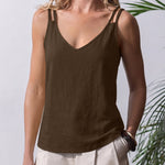 Essential Spaghetti Strap V-Neck Tank Top