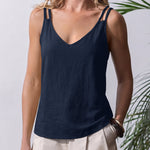 Essential Spaghetti Strap V-Neck Tank Top