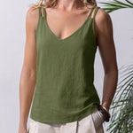 Essential Spaghetti Strap V-Neck Tank Top
