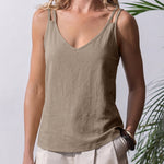 Essential Spaghetti Strap V-Neck Tank Top