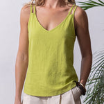 Essential Spaghetti Strap V-Neck Tank Top