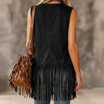 Stylish Boho Embroidered Tassel Vest