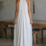 Comfy Loose Fit Sleeveless V-neck Maxi Dress