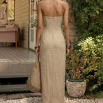 Minimalist Graceful Halter Neck Maxi Dress