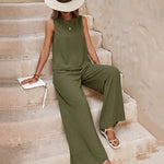 Minimalist Relaxed Fit Sleeveless Two Piece Set