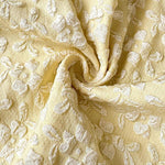 Sweet Jacquard Bow Straps Ruffled Hem Dress