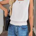 Loose Straight Cut Sleeveless Top