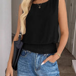 Loose Straight Cut Sleeveless Top
