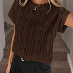 Versatile Jacquard Textured T-shirt