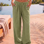Casual Low Waist Straight Loose Pants