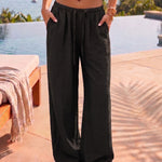 Casual Low Waist Straight Loose Pants