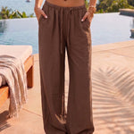 Casual Low Waist Straight Loose Pants