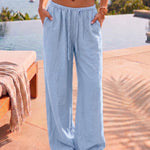 Casual Low Waist Straight Loose Pants