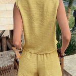 Summer Resort Embroidered Two Piece Set