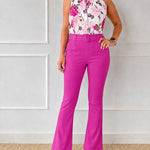 Modern Commuter Floral Halterneck Matching Set (Belt Included)